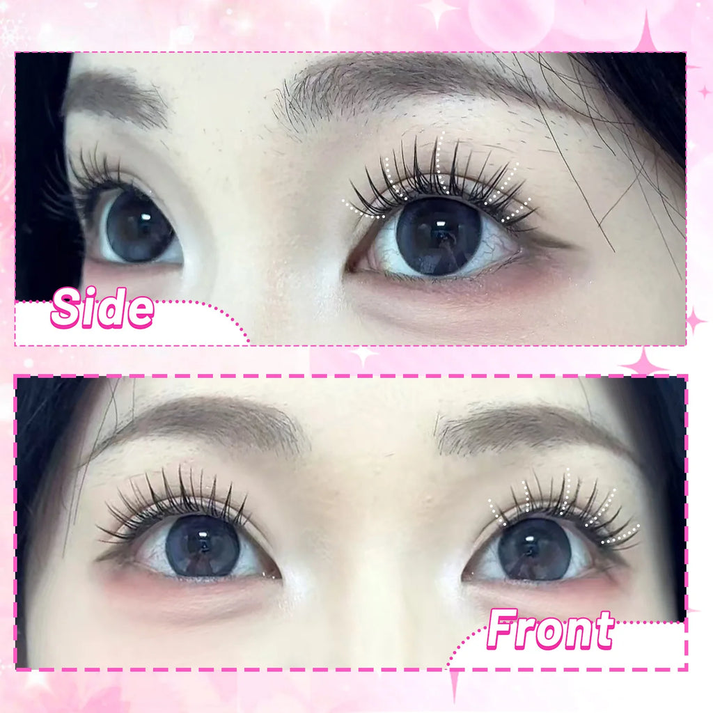 【K-pop 2.0 Style】Self-Adhesive False Eyelashes - No Glue Needed, Easy to Wear in Seconds, Trendy for Daily/Party Eye Makeup