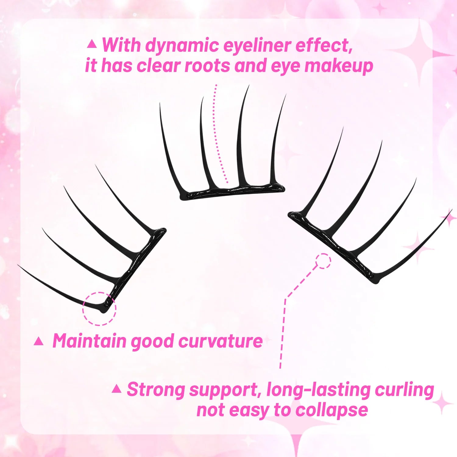 【K-pop 2.0 Style】Self-Adhesive False Eyelashes - No Glue Needed, Easy to Wear in Seconds, Trendy for Daily/Party Eye Makeup